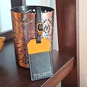 Marc Jacobs Leather Luggage Hang Tag Bag Charm